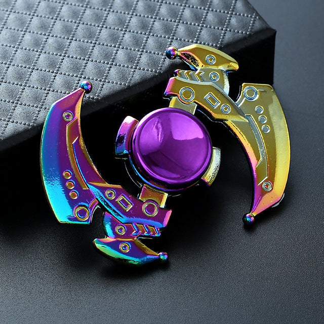 New Rainbow Metal Hand Spinner Focus Toy Ninja Fidget Spinner R188 Electroplate Hybrid Bearing Toys for Children Complementary Gifts - samstoy.in