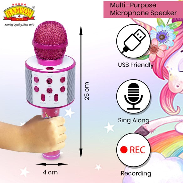 Ramson Unicorn Wireless Microphone
| karaoke mike rechargeable - samstoy.in