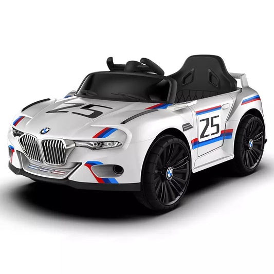 Sams Toy World BMW grill Z5 model | electric battery car for kids drawing | child (white) - samstoy.in
