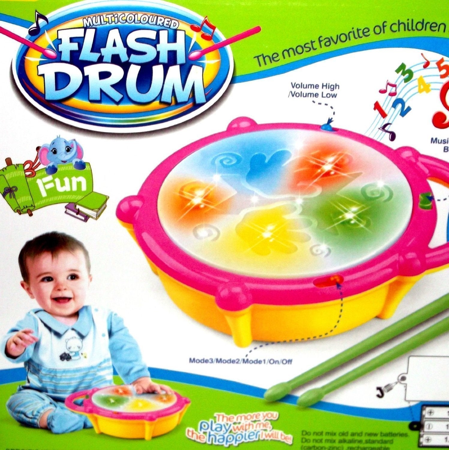 Sams Toy World | Flash Drum Toy For Kids | Musical & Lighting | best for baby Gift - samstoy.in
