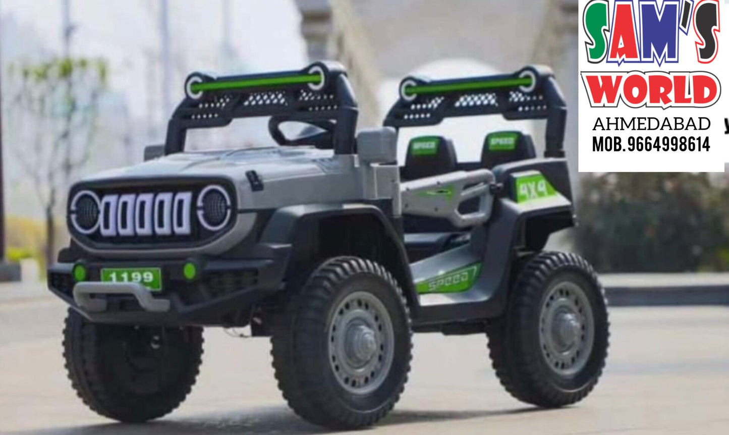 Sams world Kids Electric Cars Four-wheel Drive 1-10 Years Old Children RC Riding Off-road Vehicle 12V - samstoy.in