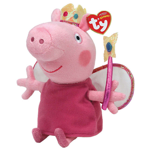 Buy TY PEPPA Pig George 15cm Kawaii Shiny Big Eyes Beanie Boo Girl Cute Plush Toy Kids Birthday Gift Sleeping Mate - sams toy world shops in Ahmedabad - call on 9664998614 - best kids stores in Gujarat - Near me - discounted prices