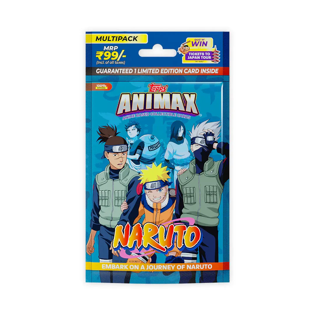 Buy Topps Animax 2024 Official Naruto Collectible Card Game(Multipack) Rs. 99.00 SAMS AHMEDABAD samstoy.in in Ahmedabad Gujarat India at lowest offer price shop in Ahmedabad Gujarat India