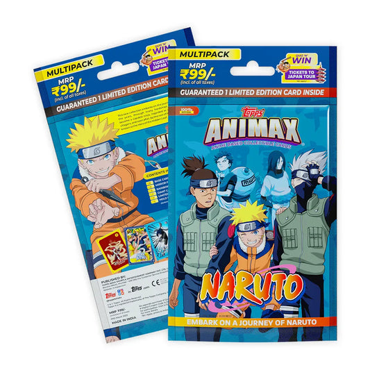 Buy Topps Animax 2024 Official Naruto Collectible Card Game(Multipack) Rs. 99.00 SAMS AHMEDABAD samstoy.in in Ahmedabad Gujarat India at lowest offer price shop in Ahmedabad Gujarat India