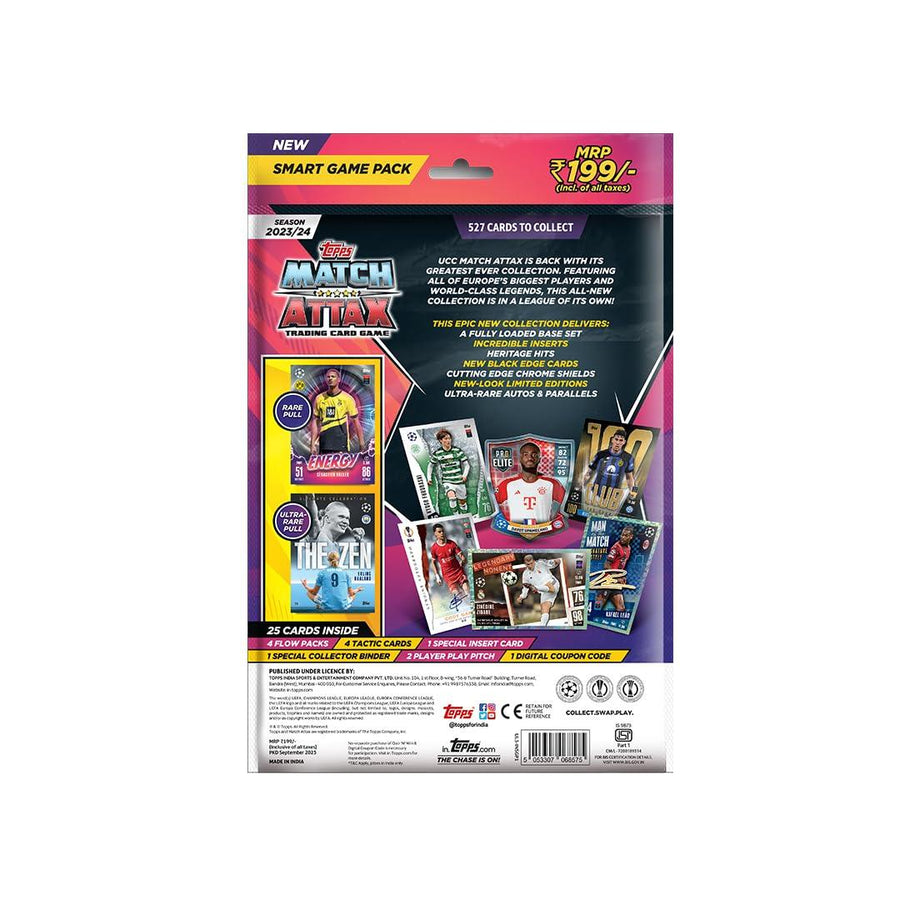 Topps Match Attax 23/24 Smart Game Pack | SAMS TOY WORLD | AHMEDABAD | GUJARAT - samstoy.in