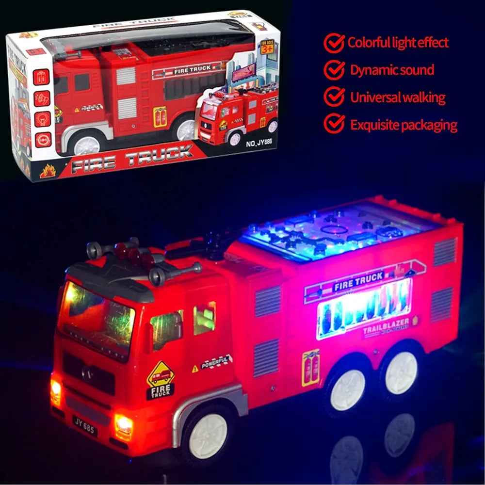 Buy Toy Fire Truck & Garbage Truck & Container Truck Toys for Toddlers 1 2 3 4 5 6 Years Christmas Birthday Gift, Truck Car Toys with 4D Lights and Sounds- Battery Operated Automatic Bump and Go Fire Truck samstoy.in in Ahmedabad Gujarat India at lowest offer price shop in Ahmedabad Gujarat India