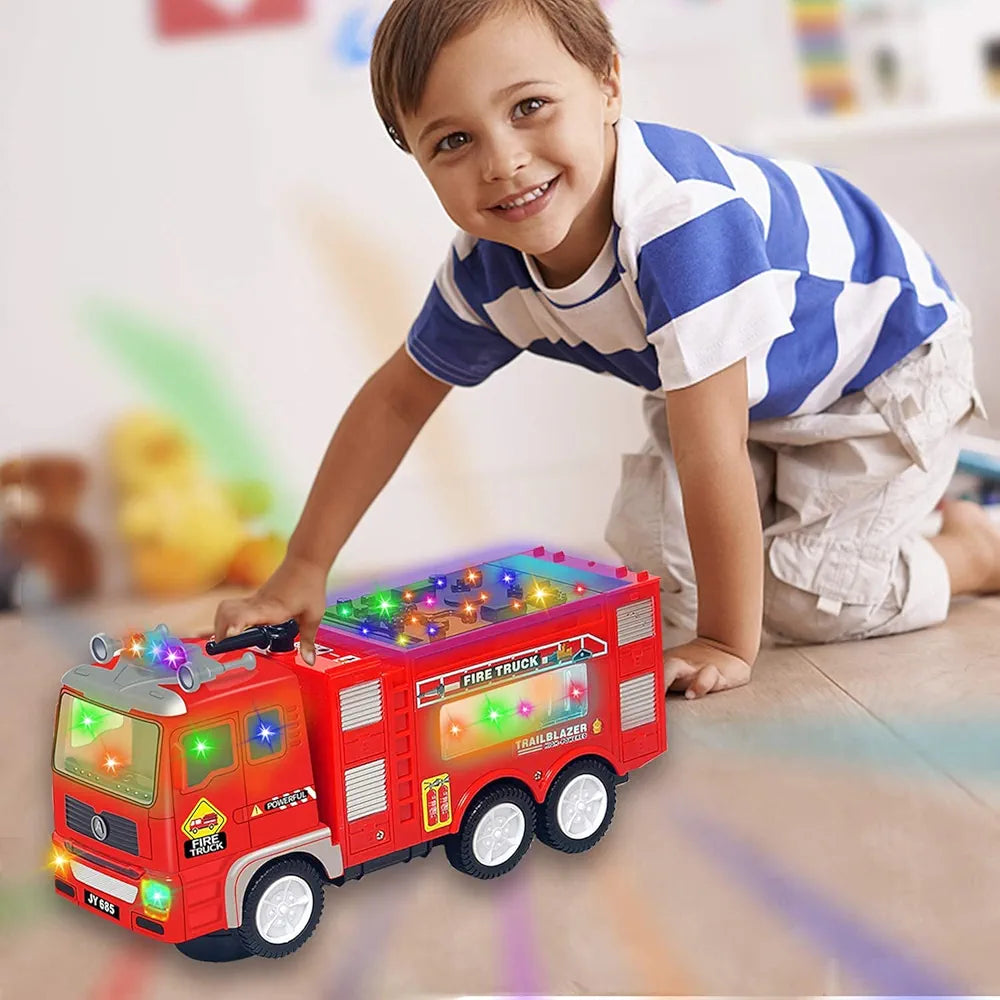 Buy Toy Fire Truck & Garbage Truck & Container Truck Toys for Toddlers 1 2 3 4 5 6 Years Christmas Birthday Gift, Truck Car Toys with 4D Lights and Sounds- Battery Operated Automatic Bump and Go Fire Truck samstoy.in in Ahmedabad Gujarat India at lowest offer price shop in Ahmedabad Gujarat India