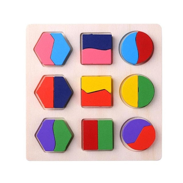 Buy Wooden Geometric Shapes Montessori Puzzle Sorting Math Bricks Preschool Learning Educational Game Baby Toddler Toys for Children - sams toy world shops in Ahmedabad - call on 9664998614 - best kids stores in Gujarat - Near me - discounted prices