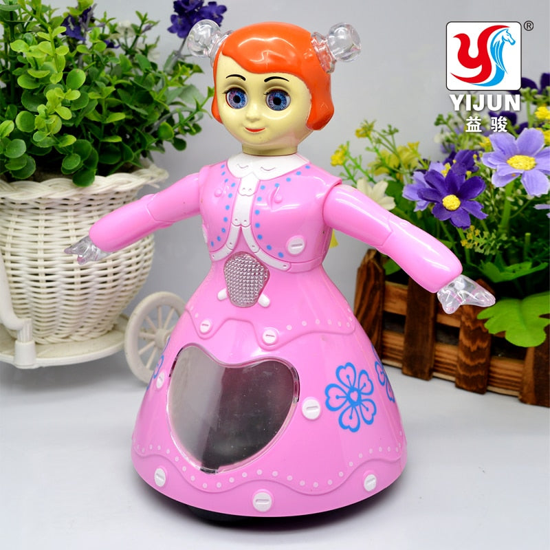 Buy YIJUN TOYS YJ-3003 Baby Toys electronic dance 3D Eye doll Electric Music Dolls Rapunzel Cute Kids Baby Doll Birthday Gift - sams toy world shops in Ahmedabad - call on 9664998614 - best kids stores in Gujarat - Near me - discounted prices