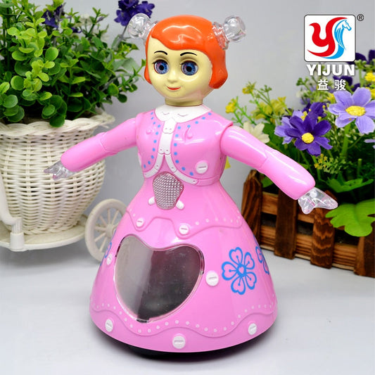 Buy YIJUN TOYS YJ-3003 Baby Toys electronic dance 3D Eye doll Electric Music Dolls Rapunzel Cute Kids Baby Doll Birthday Gift - sams toy world shops in Ahmedabad - call on 9664998614 - best kids stores in Gujarat - Near me - discounted prices