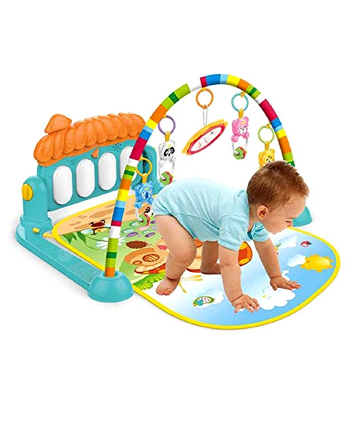 Buy sam's New 2022 Kick & Play Musical Keyboard Piano Baby Play Gym - Multicolour - sams toy world shops in Ahmedabad - call on 9664998614 - best kids stores in Gujarat - Near me - discounted prices