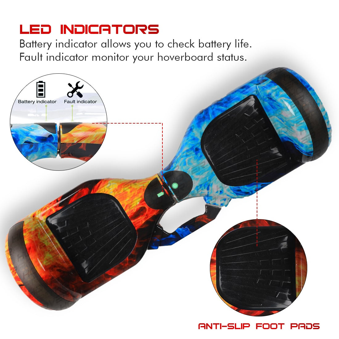 sams toy world H6+ New Hoverboard with Remote, Bag and Long Range Battery - samstoy.in
