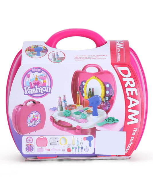 Buy samstoy Fashion Beauty Set 21 Pieces for girl- Pink bag - sams toy world shops in Ahmedabad - call on 9664998614 - best kids stores in Gujarat - Near me - discounted prices