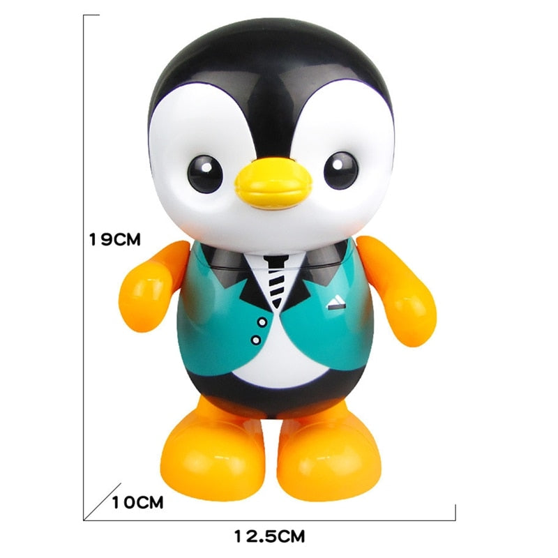 Buy Colorful Dance Penguin Shape Electric Home Kids toy LED Light Musical Cute Singing Toys - sams toy world shops in Ahmedabad - call on 9664998614 - best kids stores in Gujarat - Near me - discounted prices