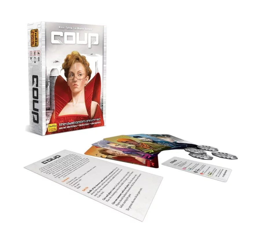 Coup: The Thrilling Card Game of Political Intrigue (Ages 10+) Sam's Toys samstoy.in