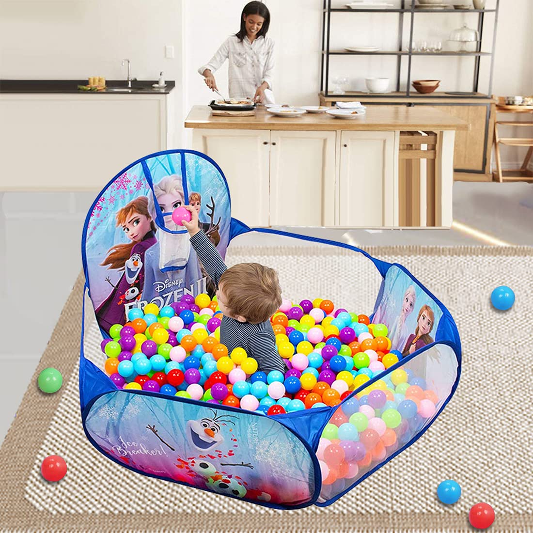 Disney Frozen 2 Theme Activity Ball Pool with Multicolor Balls (50balls) New samstoy.in