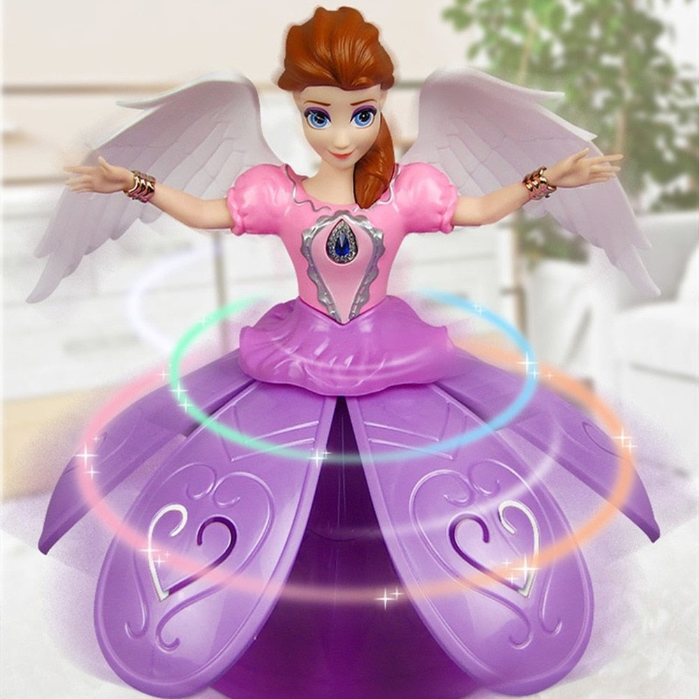 Buy Electric Dancing Princess Doll Toys Elsa Anna Doll with Wings Action Figure Rotating Projection Light Music Model Dolls For Girl - sams toy world shops in Ahmedabad - call on 9664998614 - best kids stores in Gujarat - Near me - discounted prices