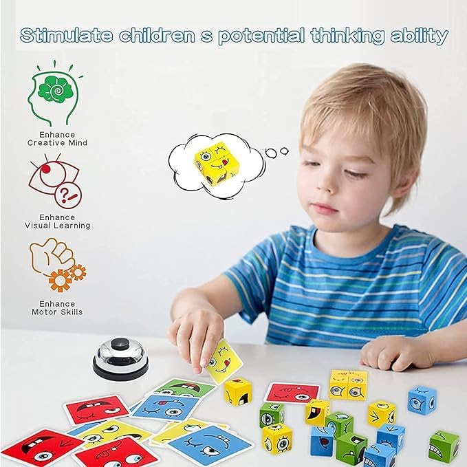 Fun Emoji Matching Puzzle Game with Bell & Challenges (Ages 3+) Sam's Toys world samstoy.in