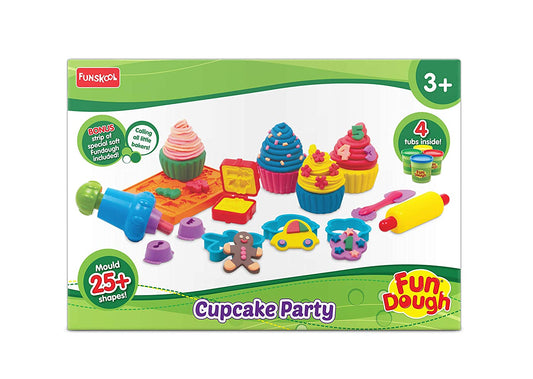 Buy Funskool Fundough - Cupcake Party, Cutting and Mouding Playset - sams toy world shops in Ahmedabad - call on 9664998614 - best kids stores in Gujarat - Near me - discounted prices