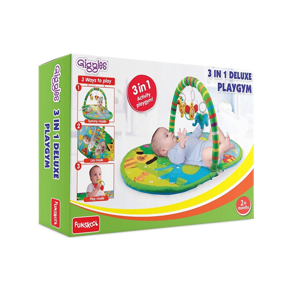 Giggles 3 In 1 Deluxe Playgym For Ages 0-3 Years | Funskool | sams toy - samstoy.in