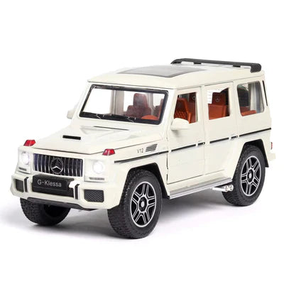 BIG SIZE MERCEDES BENZ G KLESSA G 63 1 24 DIECAST METAL PULLBACK TOY CAR WITH OPENABLE DOORS & LIGHT MUSIC BOYS CAR FOR KIDS BEST TOYS GIFTS TOYS FOR KIDS [SIZE 22 | Sam s world