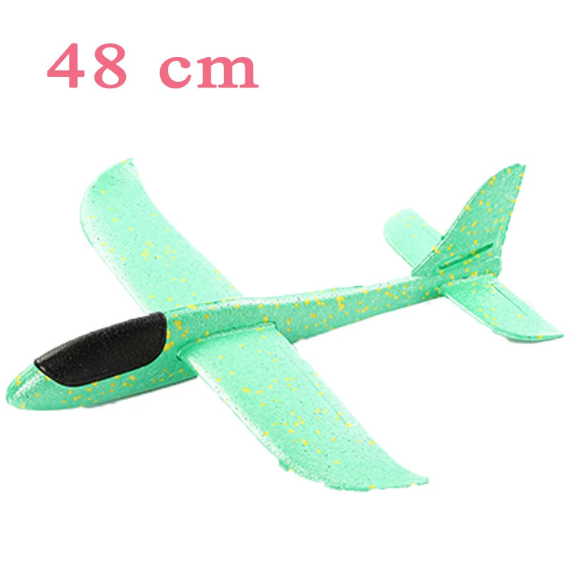Sams Toy World Children's DIY Hand Throwing Airplane Toy Glider Fighter Flying Toy Foam Airplane Model Outdoor Game Party Bag Fillers For Kids