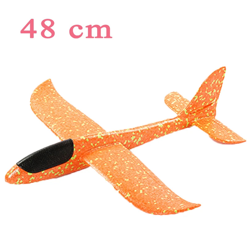 Sams Toy World Children's DIY Hand Throwing Airplane Toy Glider Fighter Flying Toy Foam Airplane Model Outdoor Game Party Bag Fillers For Kids