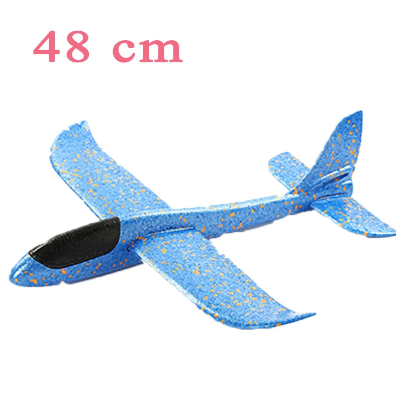 Sams Toy World Children's DIY Hand Throwing Airplane Toy Glider Fighter Flying Toy Foam Airplane Model Outdoor Game Party Bag Fillers For Kids