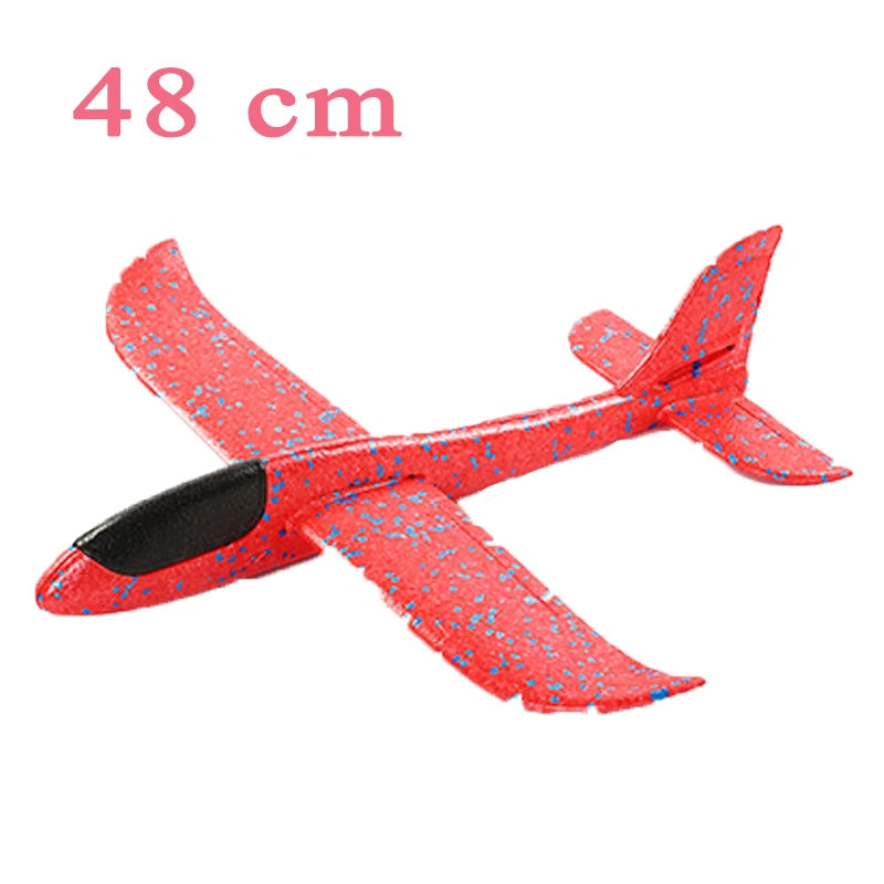 Sams Toy World Children's DIY Hand Throwing Airplane Toy Glider Fighter Flying Toy Foam Airplane Model Outdoor Game Party Bag Fillers For Kids