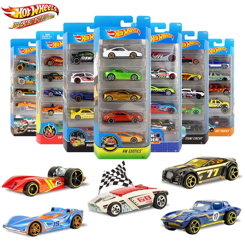 Buy Hot Wheels Original Diecast Metal 1:64 5 Car Pack, Multicolor Design May Vary - sams toy world shops in Ahmedabad - call on 9664998614 - best kids stores in Gujarat - Near me - discounted prices