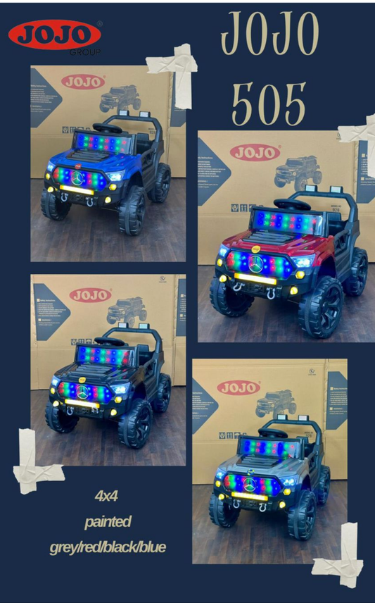 Mercedes style ride-on jeep for children Ahmedabad online Gujarat JOJO 505 4x4 battery toy with colorful LED lights
