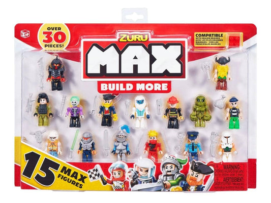 ZURU MAX Build More Mini Figure Set - 15 Figures (Styles Vary) 8344 | Sam's Toy Ahmedabad