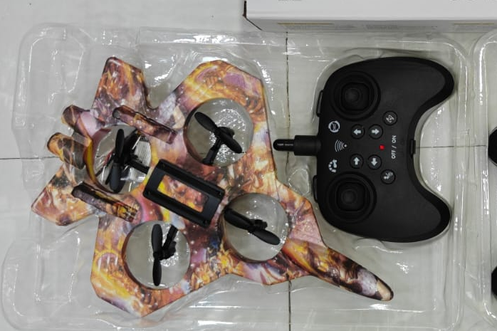 Rc Remote foam fighter plane drone for children in Ahmedabad at Sam's Toy World with controller included