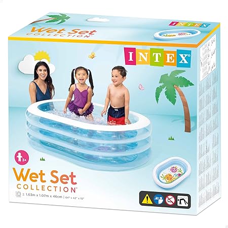 Intex Oval Whale Fun Pool for Kid, Multicolor samstoy.in