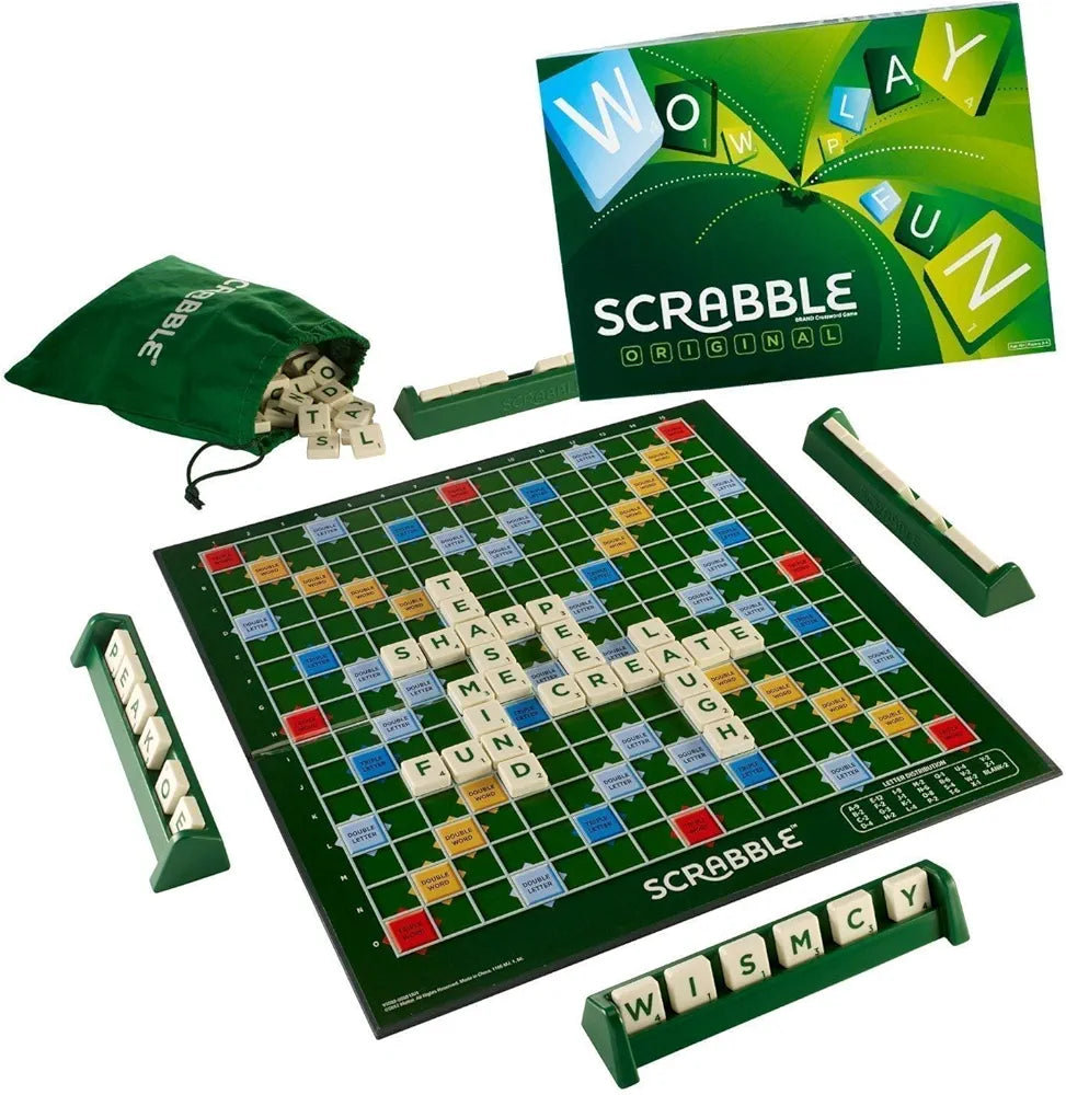 Invite Enterprise Crossword Scrabble Board Game, Large Size Spelling Game for Kids and Adults Multi-Player Board Game for Kids, Green (Scrabble Game) Sam's Toys world samstoy.in