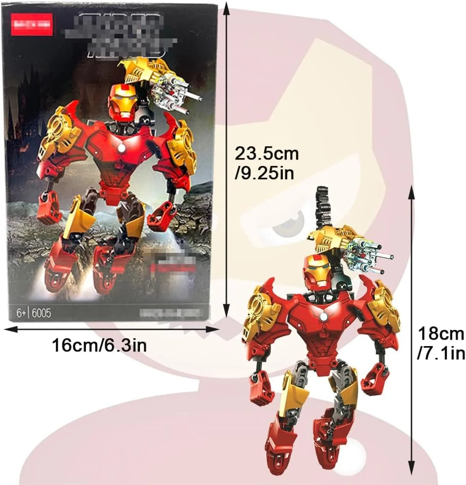 Iron Man Action Figure Building Blocks (Age 6+) Sam's Toys samstoy.in