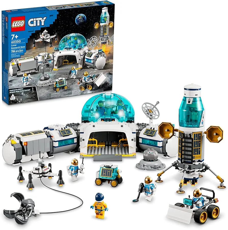 JAIMAN TOYS LEGO City Lunar Research Base 60350 Building Kit for Kids Aged 7 and Up Sam's Toys samstoy.in