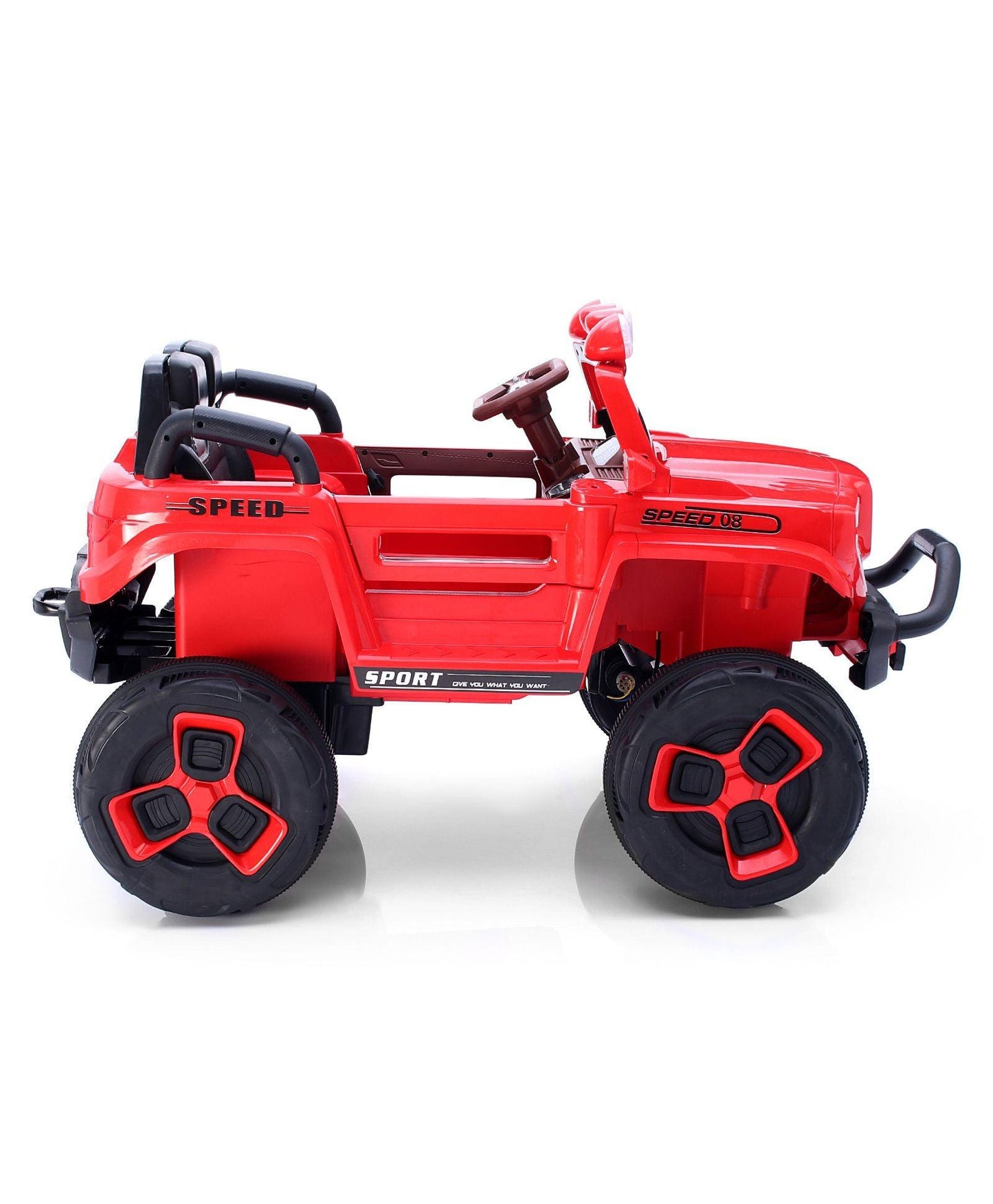 Jumbo-Size A-1200 | Ride-On Red 4x4 Battery Operated Jeep For Kids | Make in Gujarat samstoy.in