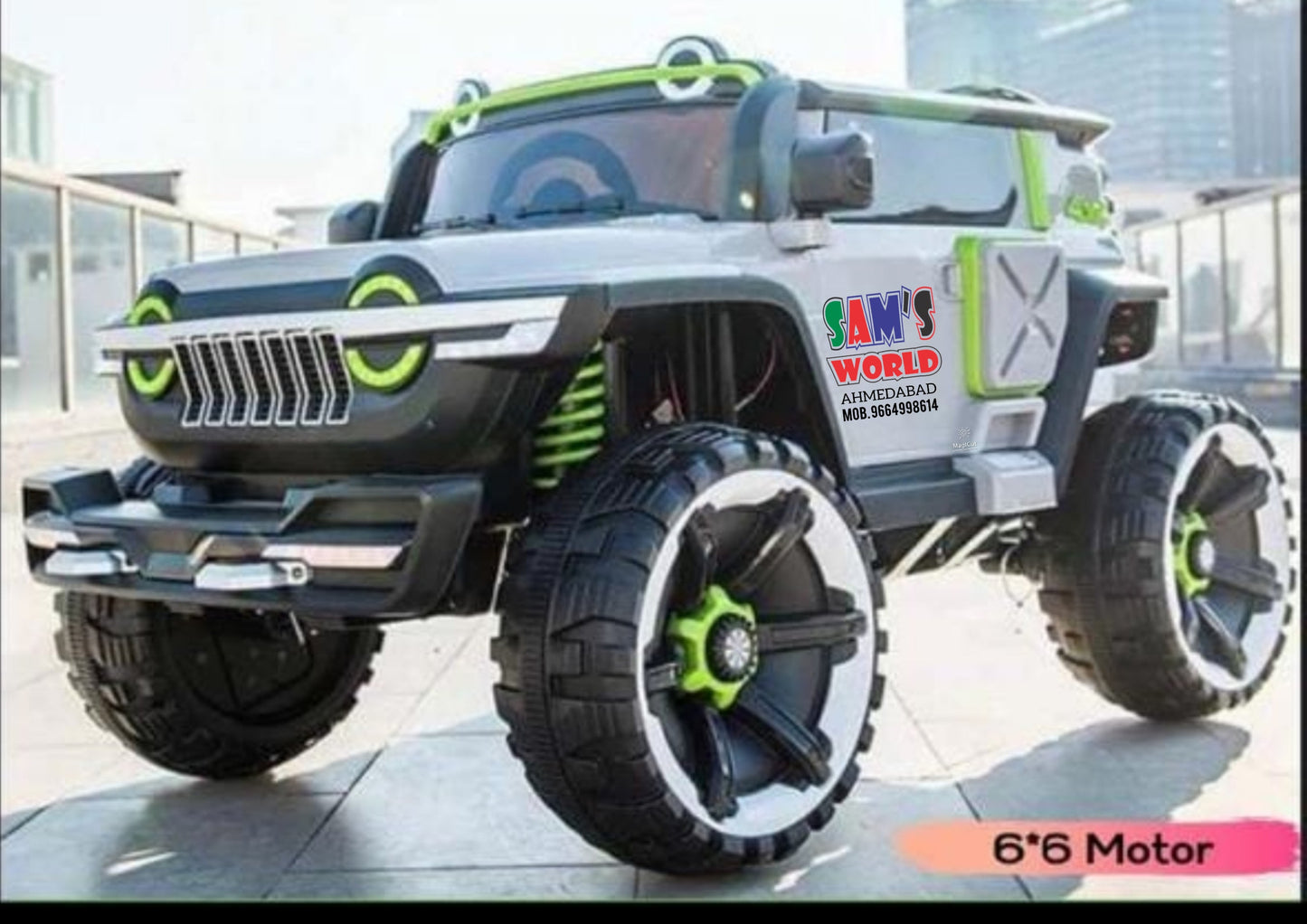 Kids Ride On Jumbo Size Jeep 4x4 Heavy Duty | Super Jeep WN-1166 - samstoy.in