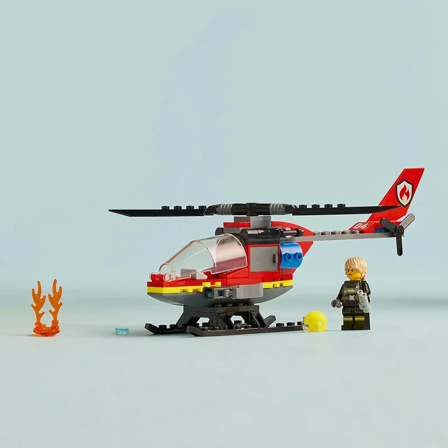 LEGO City Fire Rescue Helicopter Building Set 60411 (85 Piece) | Sam's Toys samstoy.in