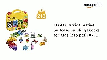 LEGO Classic Creative Suitcase Building Blocks for Kids (213 Pieces)10713 Sam's Toys samstoy.in