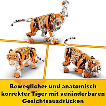 LEGO Creator 3in1 Majestic Tiger 31129 Building Kit (755 pc), Multicolor |Sam's Toys samstoy.in