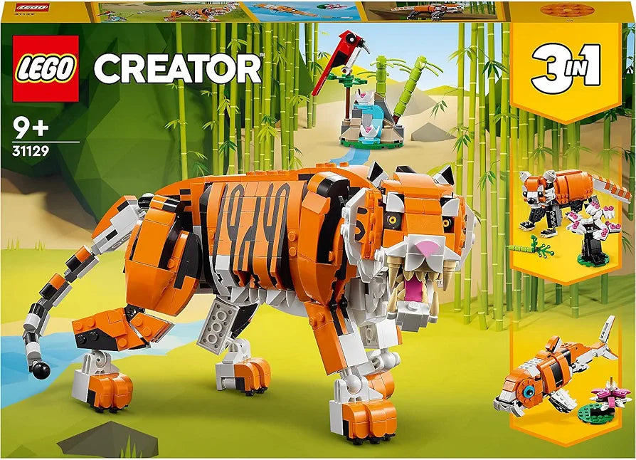 LEGO Creator 3in1 Majestic Tiger 31129 Building Kit (755 pc), Multicolor |Sam's Toys samstoy.in