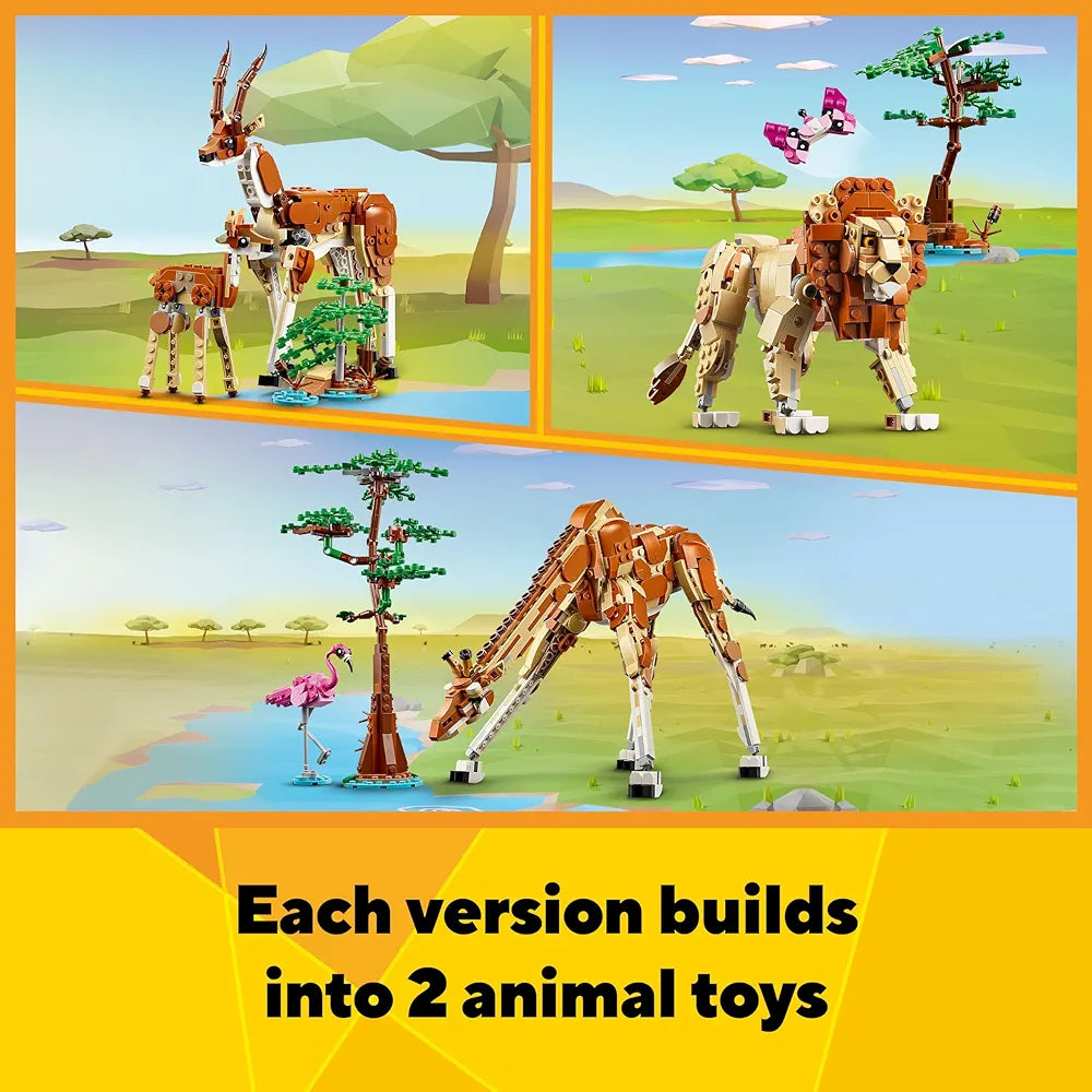 LEGO Creator Wild Safari Animals 3in1 Sam's Toys samstoy.in