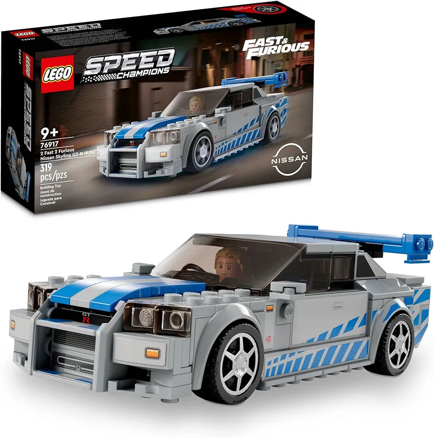 LEGO Speed Champions 2 Fast 2 Furious Nissan Skyline GT-R (R34) 76917 319 Pieces. | Sam's Toys world samstoy.in