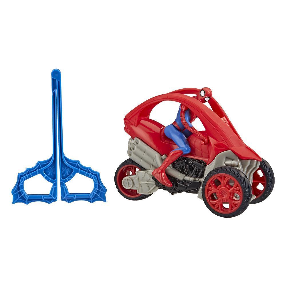 New Marvel Spider-Man: Spider-Man Stunt Vehicle 6-Inch-Scale Super Hero Action Figure And Vehicl