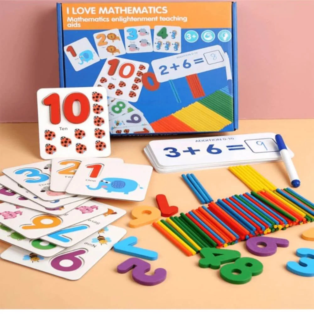 Mathematics Game Calculation Matching Puzzles to Sight Numbers Flash Cards Sam's Toys world samstoy.in