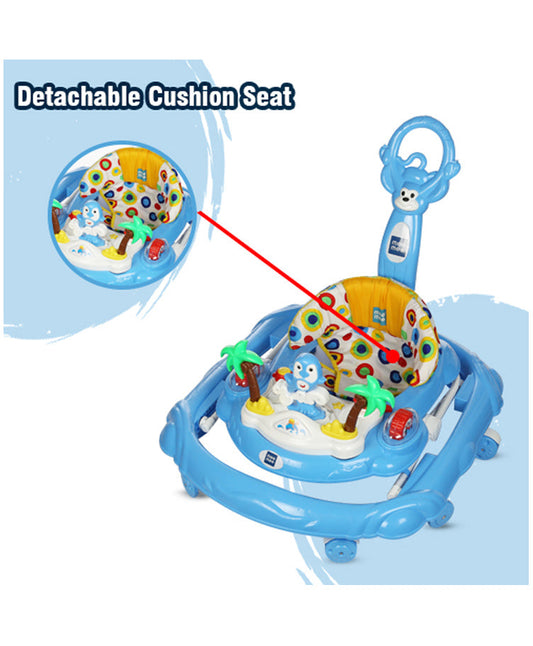 Buy Mee Mee Baby Walker with Push Handle - Blue - sams toy world shops in Ahmedabad - call on 9664998614 - best kids stores in Gujarat - Near me - discounted prices