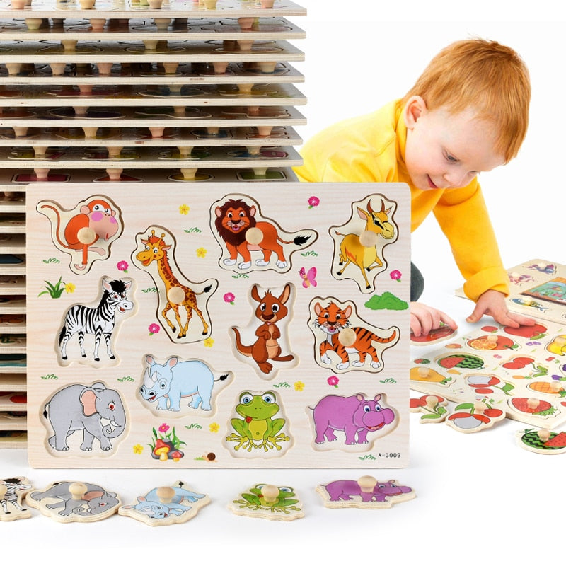 Buy Montessori Baby Toys Educational 3D Wooden Puzzle For Kids Children Hands Grab Puzzles Baby Games Early Learning Toys For Babies - sams toy world shops in Ahmedabad - call on 9664998614 - best kids stores in Gujarat - Near me - discounted prices