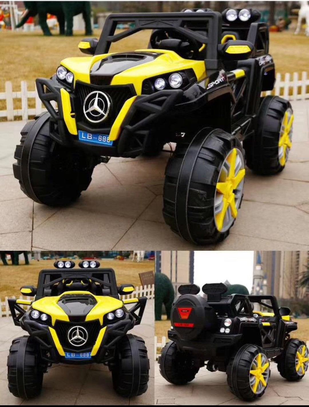 New Jumbo size Kids Electric Cars Four-wheel Drive 1-14 Years age Children RC Riding Toy Off-road jeep Vehicle Ride on 2188 - samstoy.in